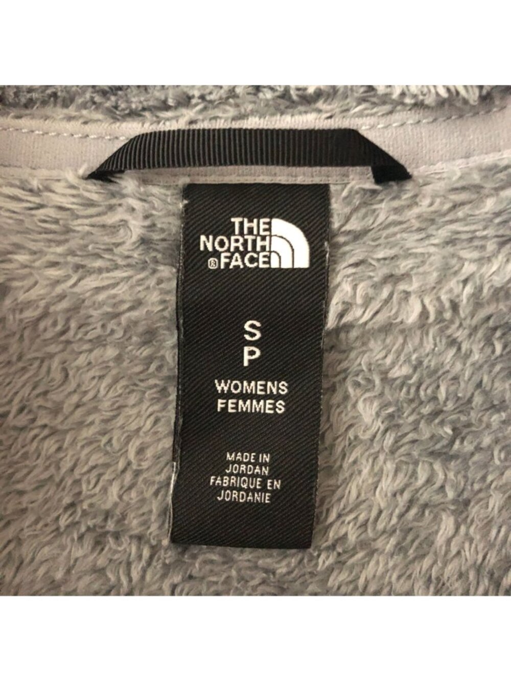 The North Face Women’s Osito Jacket Fuzzy Fleece Full Zip Pockets Gray S - Picture 3 of 5